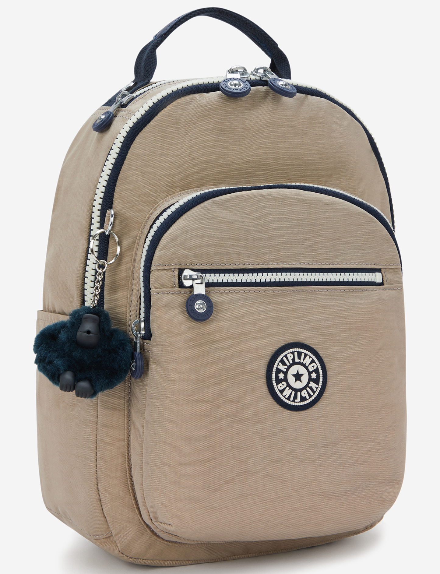 KIPLING Seoul S Soft Taupe C Small backpack (with tablet compartment) I4082-7ML