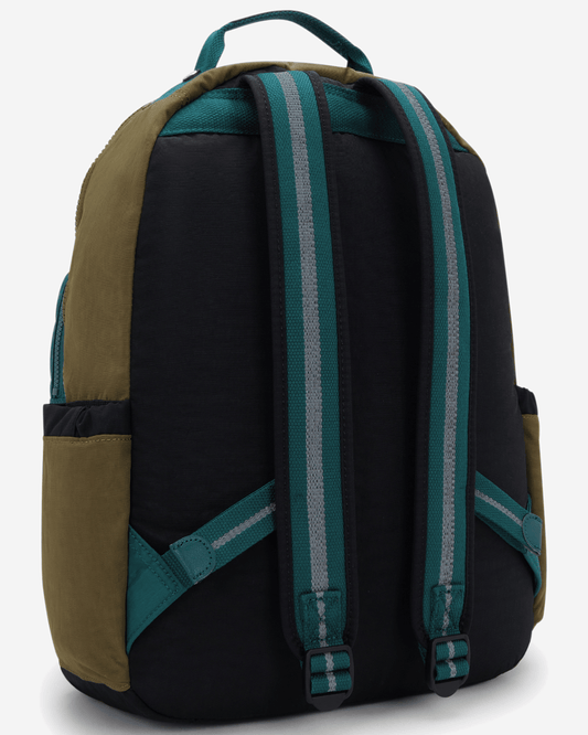 Kipling Seoul Black Khaki Bl Large Backpack I5140-5FY