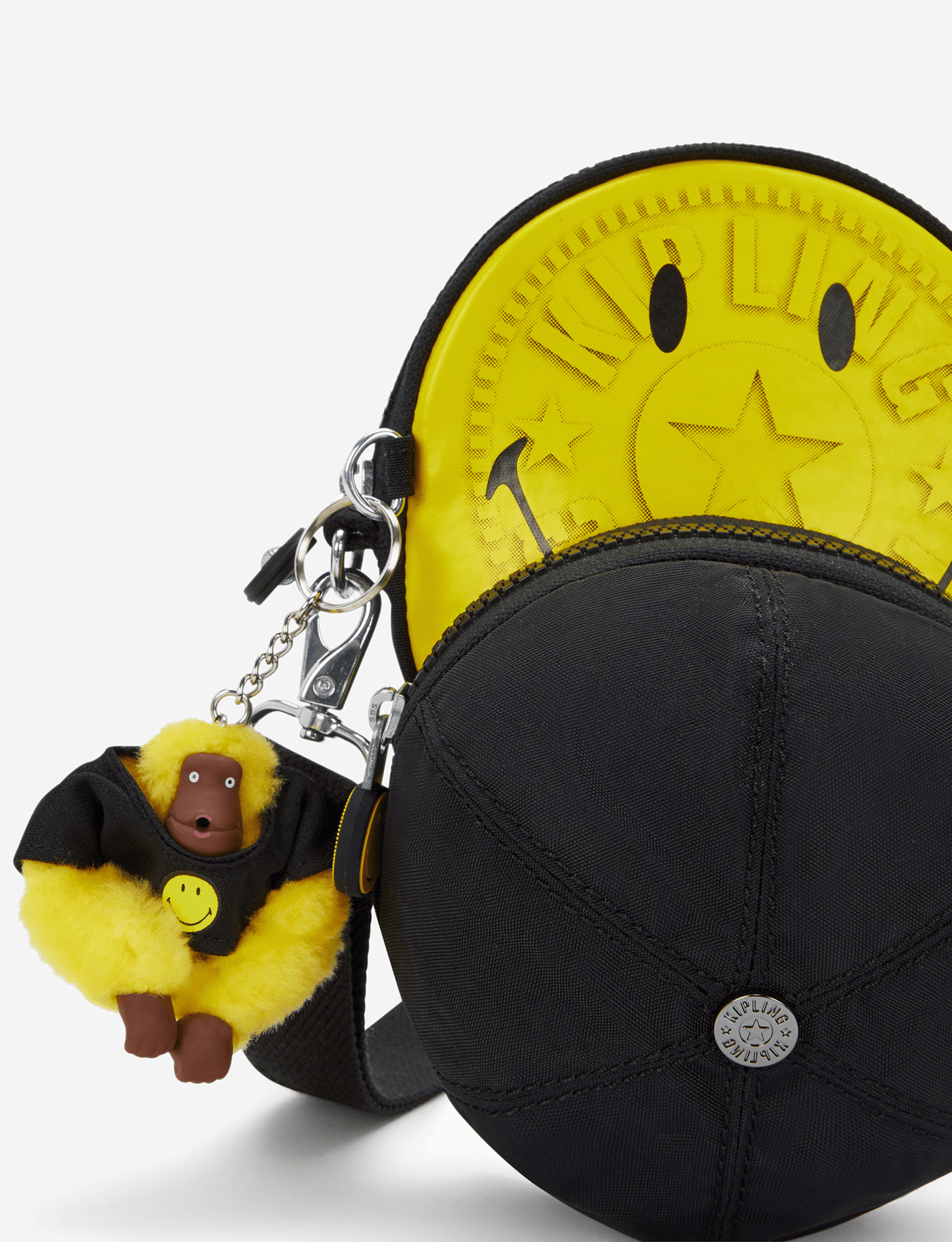 Kipling Cap Bag Yell Fun Black Small Crossbody bag I9565-1KS