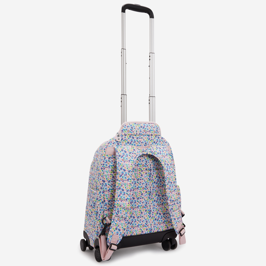 Kipling New Zea Digi Flower Prt Large wheeled Backpack (with Laptop Compartment) I4674-7ER