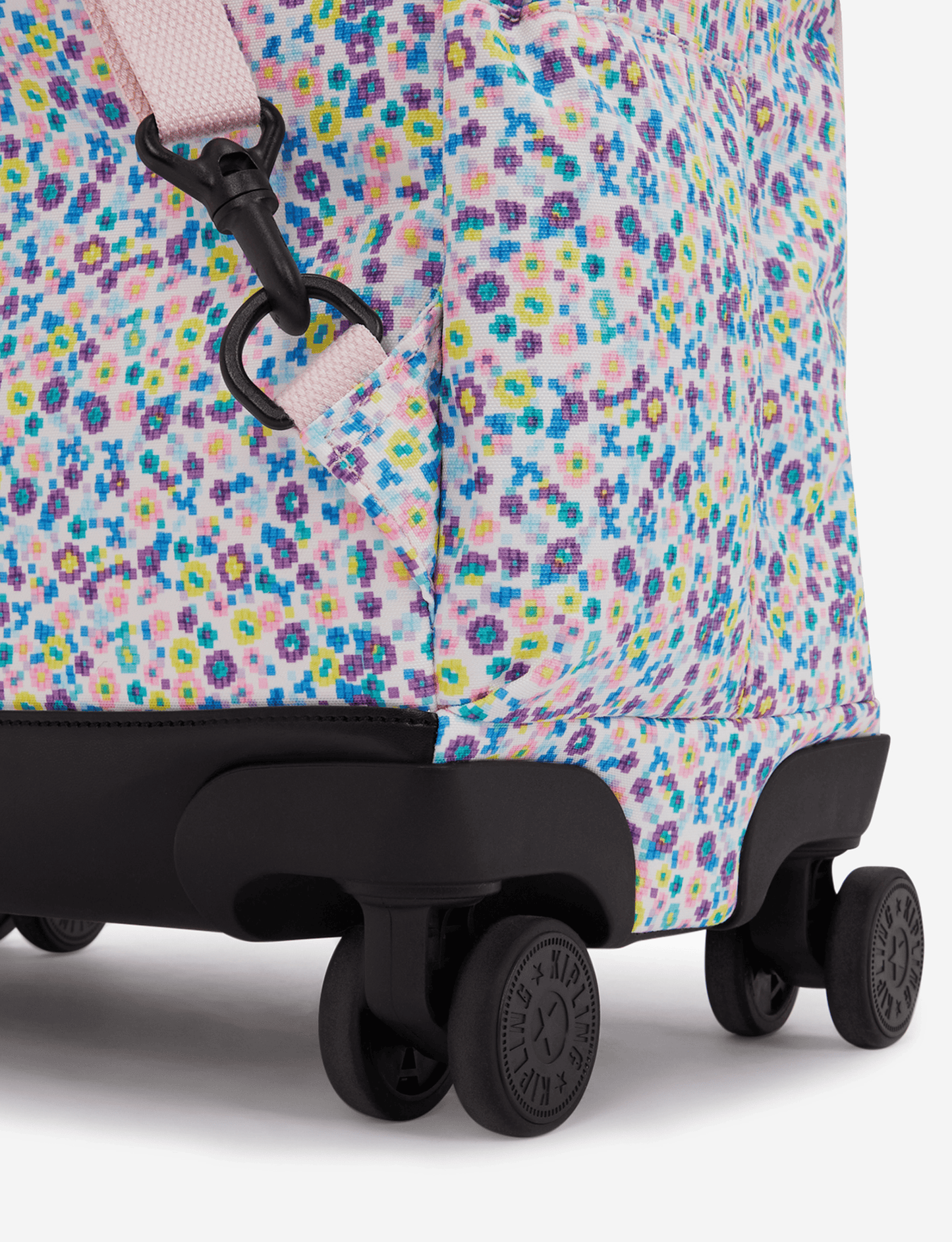 Kipling New Zea Digi Flower Prt Large wheeled Backpack (with Laptop Compartment) I4674-7ER