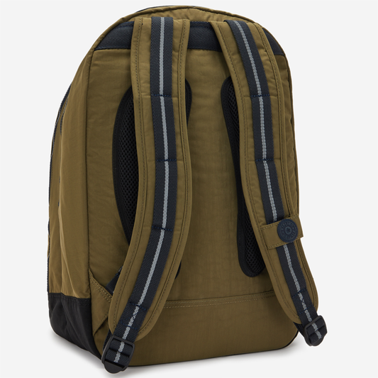 Kipling Class Room Treasure Green Large Backpack (with Laptop Compartment) I4053-1HW