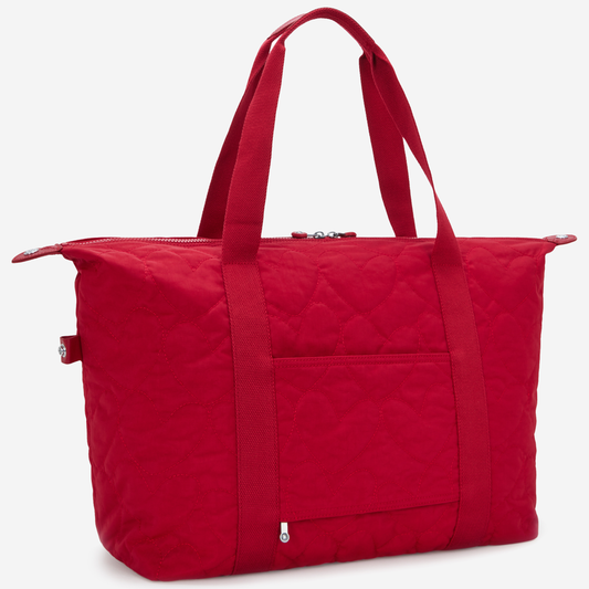 KIPLING Art M Many Hearts Red Large tote I9857-1HU