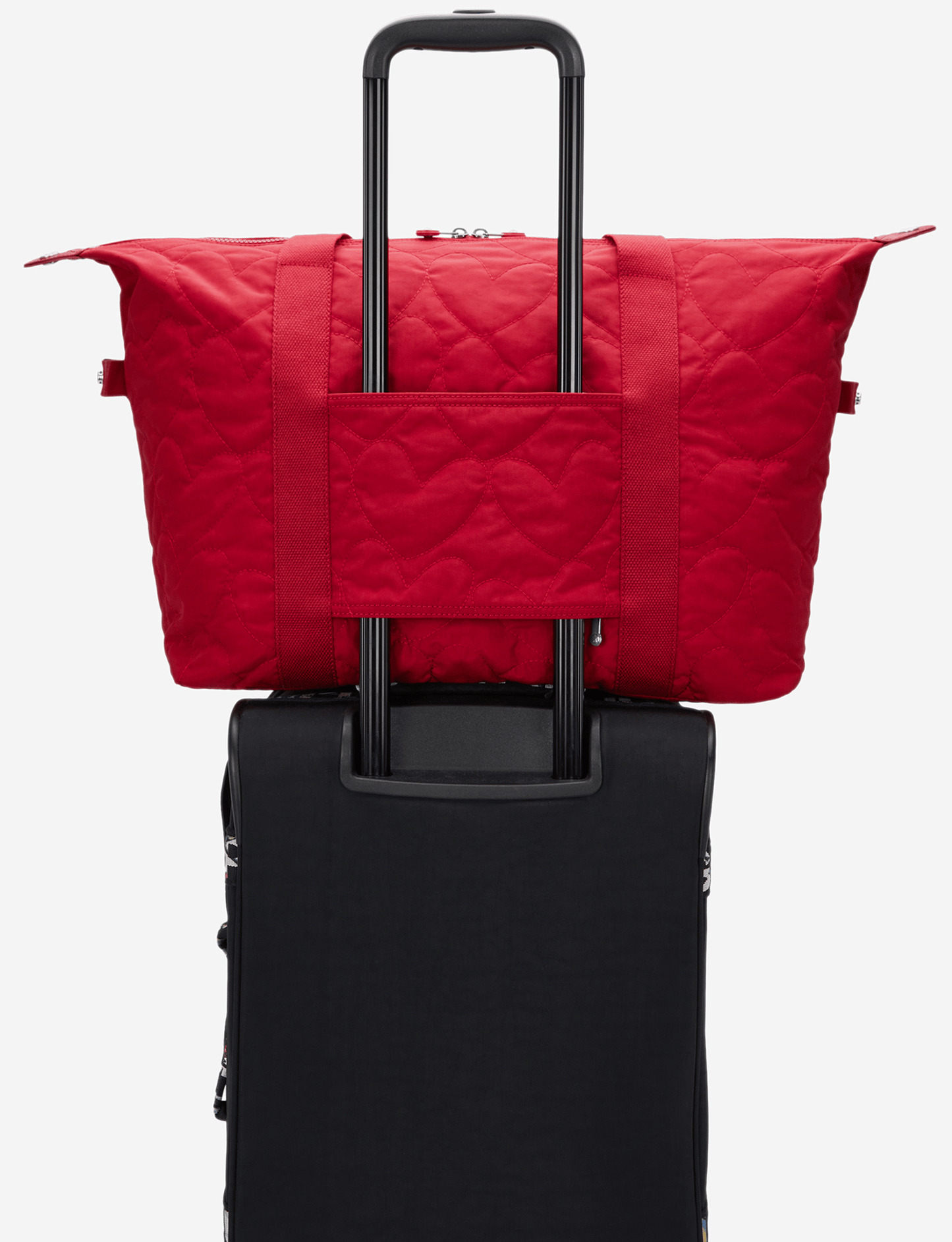 Kipling Art M Many Hearts Red Large Tote I9857-1HU
