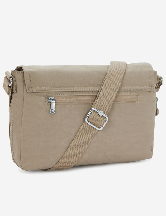 Kipling Dalma Soft Taupe Medium Crossbody (with Expandable Zip) I8123-4PW
