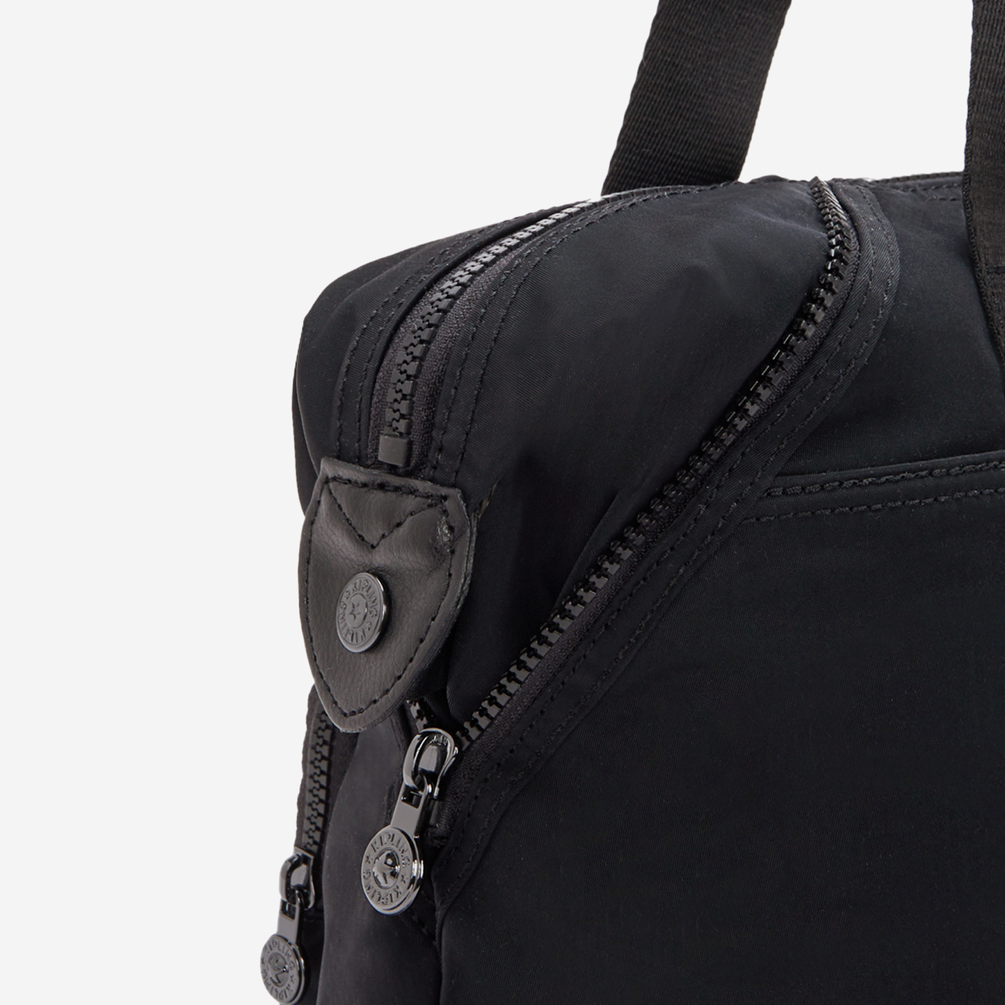 Kipling New Art Duo Pocket Infinite Black Medium Shoulderbag (with Removable Shoulderstrap) I8472-2EN