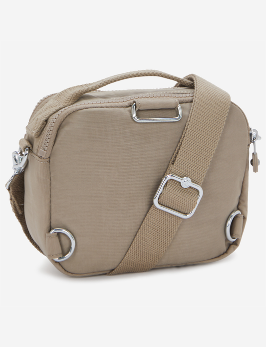 Kipling Cahir Soft Taupe Small Crossbody (Convertible to Backpack) I8061-4PW