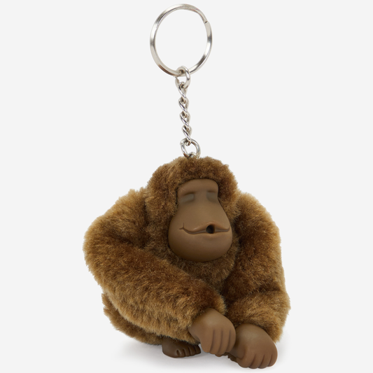 KIPLING Monkeyclip M Smooth Khaki Pack of 10 Medium monkey keyhangers 16479-1NA