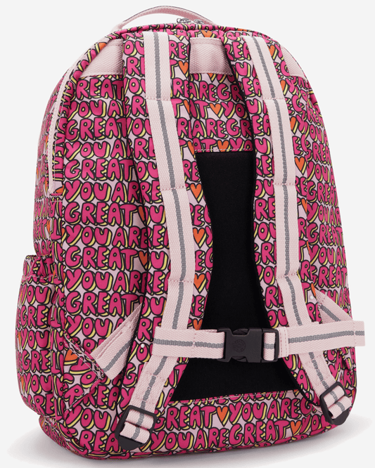 Kipling Seoul College Extra U R Great Prt Large Backpack with Laptop Compartment I6101-6KZ