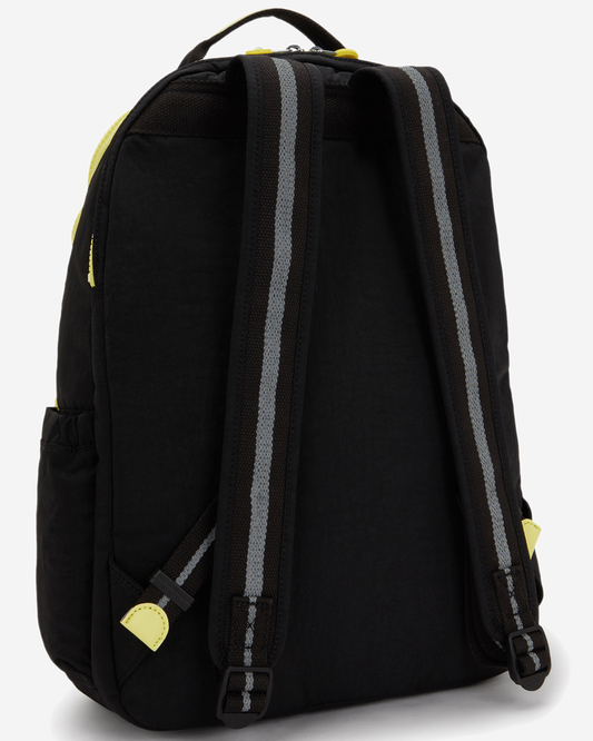 Kipling Seoul Lap Pocket Black Pocket Bl Large Backpack with Laptop Compartment I9531-8EP