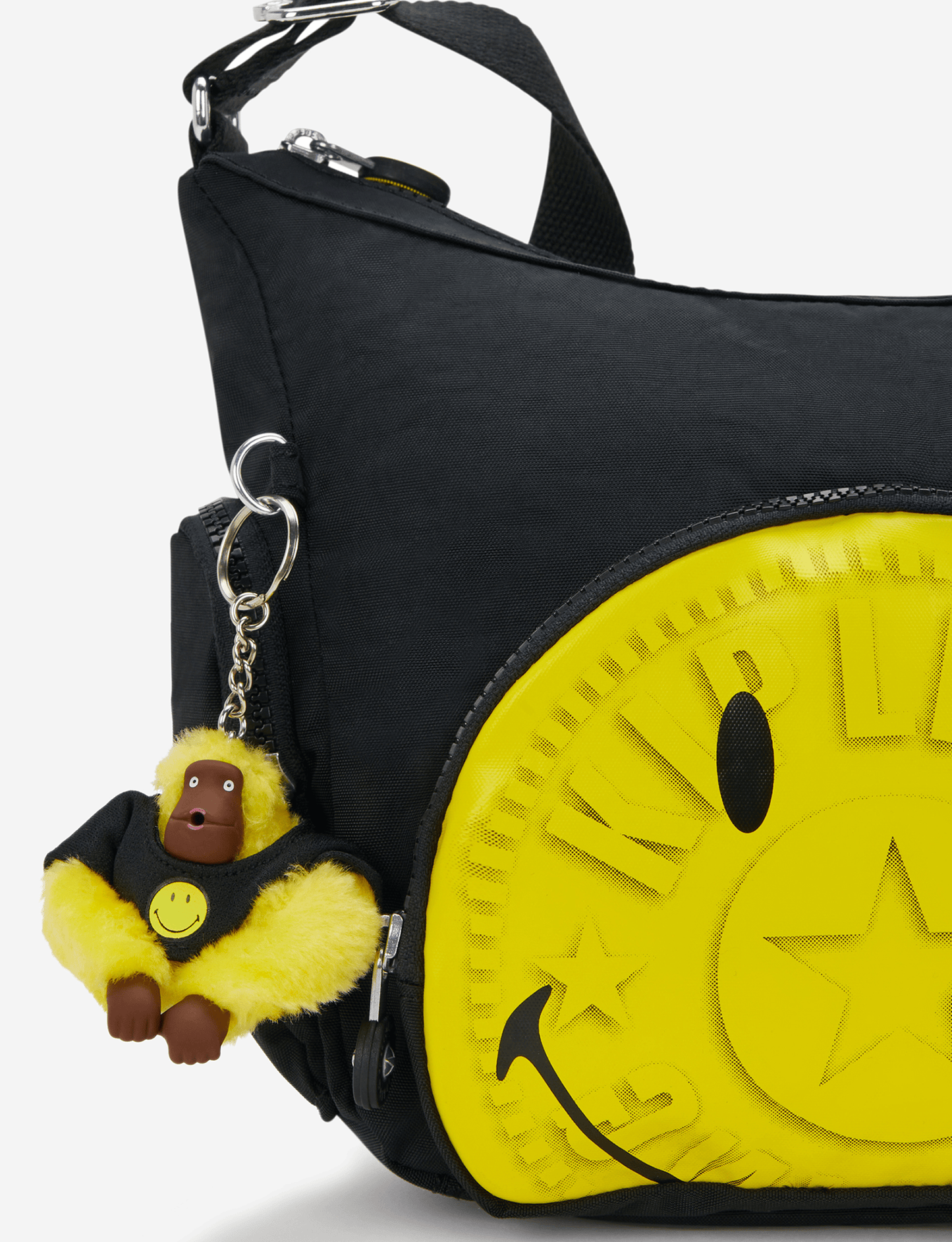 Kipling Gabb S Fun P Yell Fun Black Medium Crossbody I8324-1KS