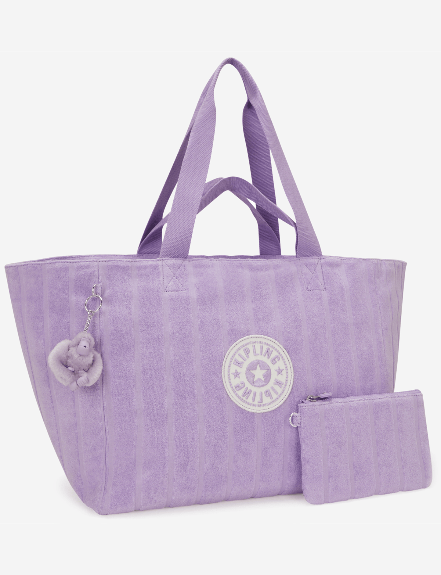 Kipling Naomi Lilacky Towel Large Tote with extra pouch I8699-9HS