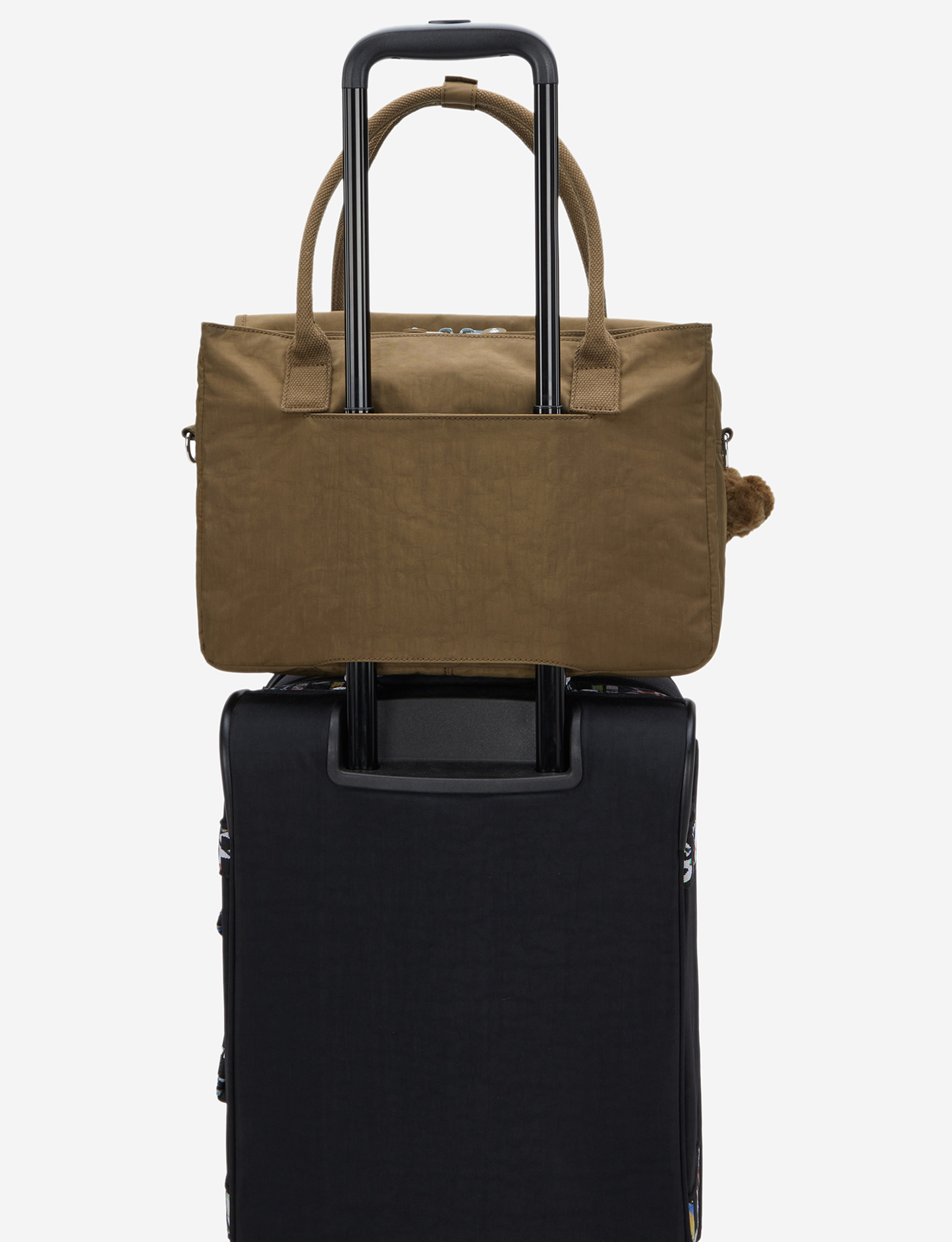 KIPLING Superworker S Smooth Khaki Small working bag (with removable shoulderstrap) I6134-1NA