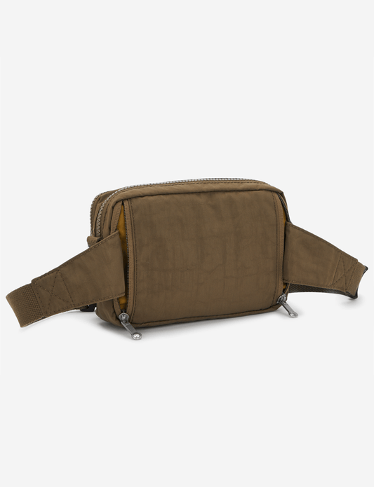 Kipling Abanu Multi Smooth Khaki Small Crossbody Convertible to Waistbag (with Removable Shoulderstrap) I3795-1NA