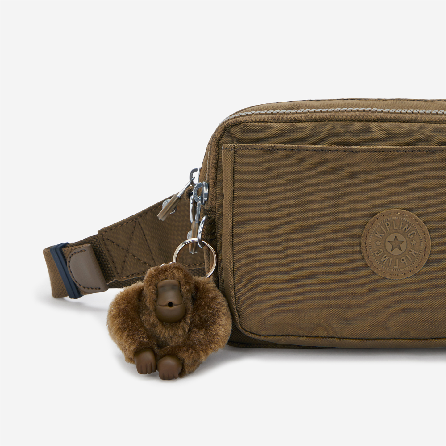 KIPLING Abanu Multi Smooth Khaki Small crossbody convertible to waistbag (with removable shoulderstrap) I3795-1NA