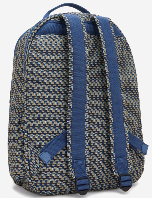 KIPLING Seoul Lap Blue on Wire Large backpack (with laptop compartment) I5674-9PC