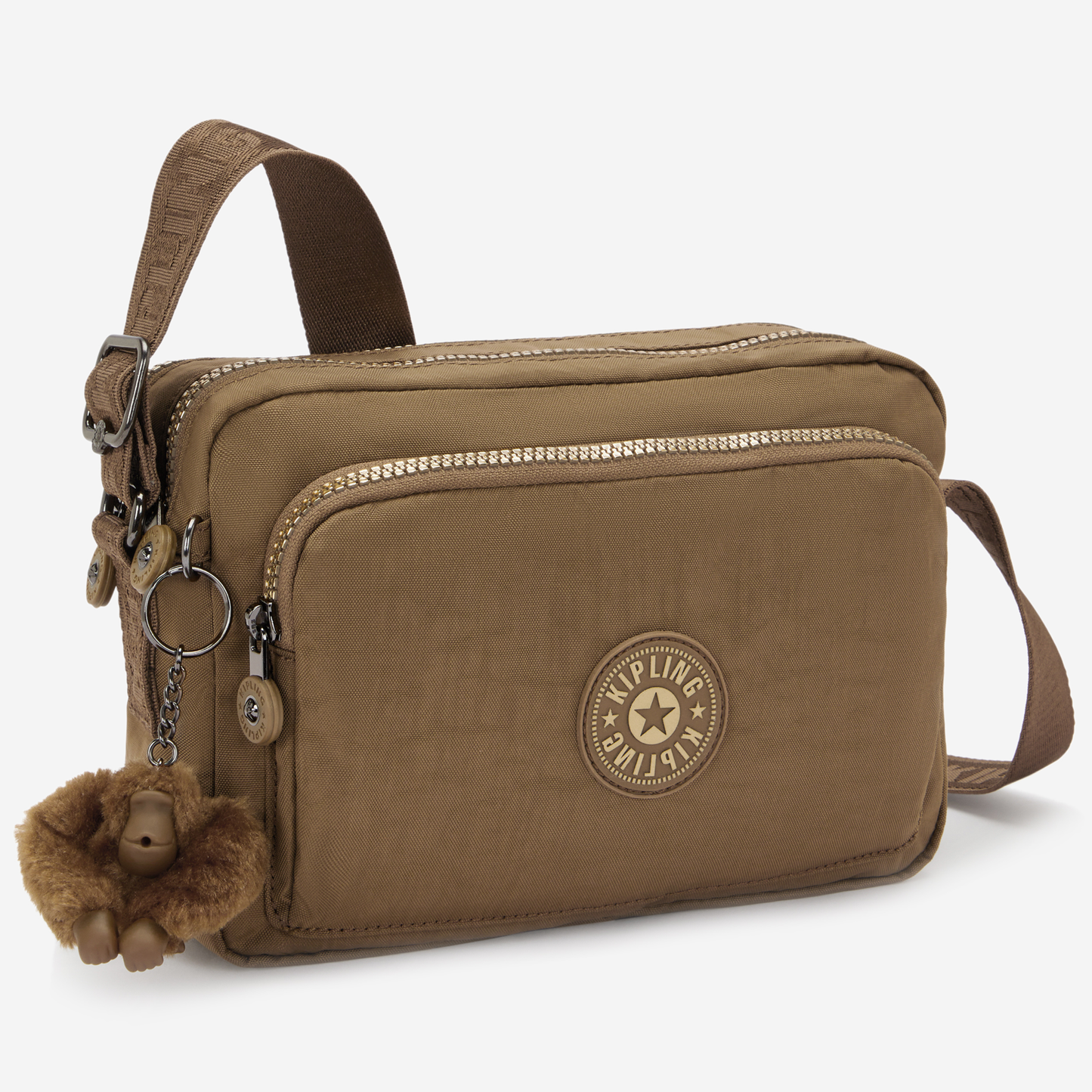Kipling Abanu M Zip Glorious Khaki Medium Crossbody I5986-1MR