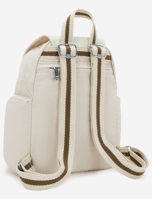 Kipling City Zip Mini Soft Sand Mini Backpack with Adjustable Straps I6046-9LO
