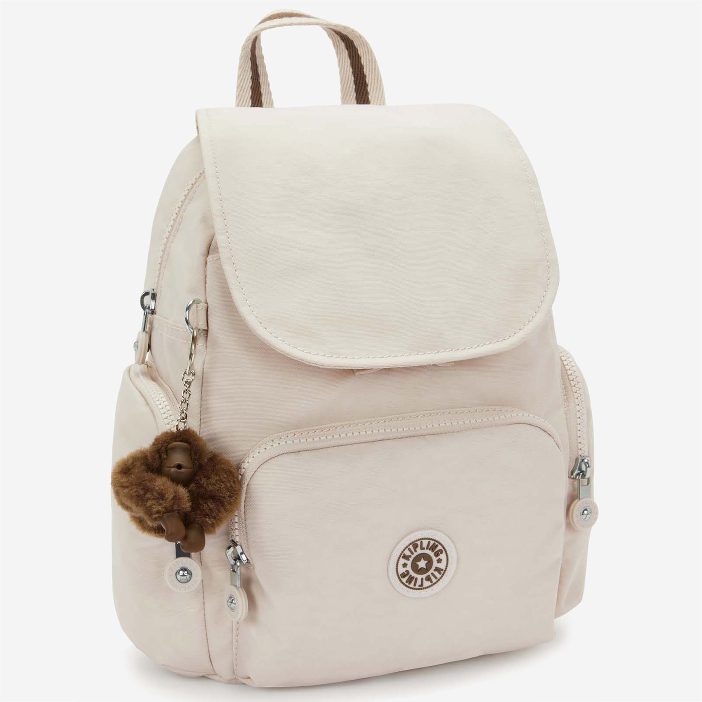 Kipling City Zip Mini Soft Sand Mini Backpack with Adjustable Straps I6046-9LO