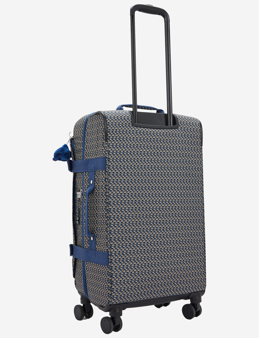KIPLING Spontaneous M Blue on Wire Medium wheeled luggage I4556-9PC