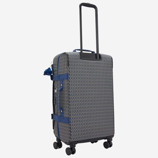 KIPLING Spontaneous M Blue on Wire Medium wheeled luggage I4556-9PC
