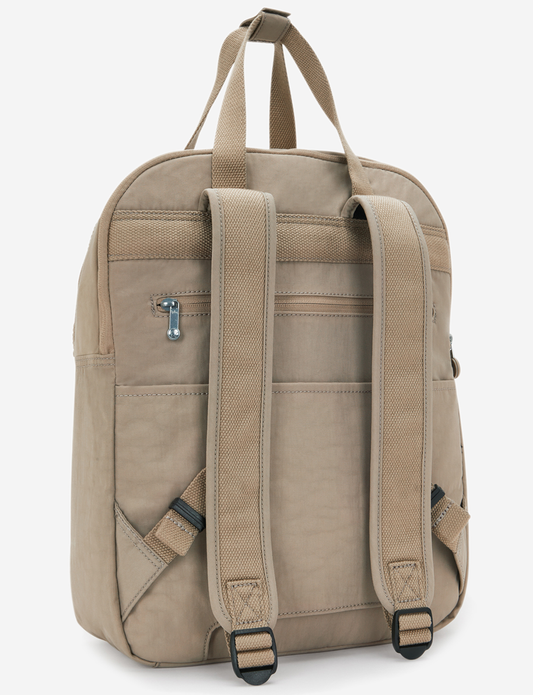 KIPLING Kazuki L Soft Taupe Large backpack (with laptop compartment) I9642-4PW