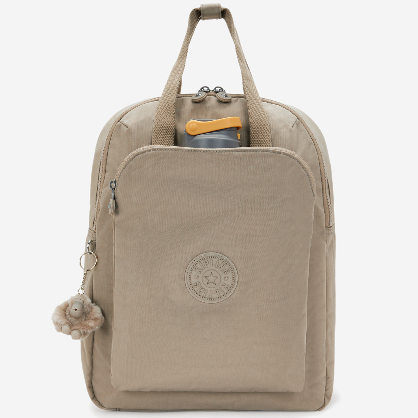 KIPLING Kazuki L Soft Taupe Large backpack (with laptop compartment) I9642-4PW