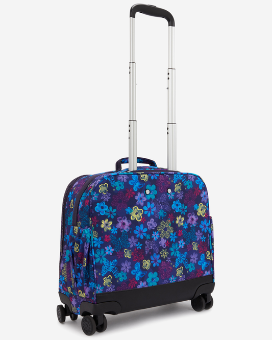 Kipling New Storia Dark Flwr Stamp Large Wheeled Bag I4847-4FM