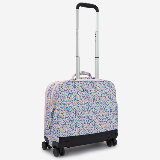 KIPLING New Storia Digi Flower Prt Kids' 4-Wheeled School Bag with Laptop Compartment I4847-7ER