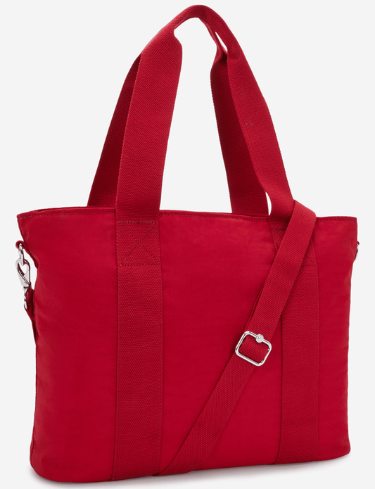 Kipling Minta L Up Ruby Red Large Tote (with Removable Shoulderstrap) I8258-1NW