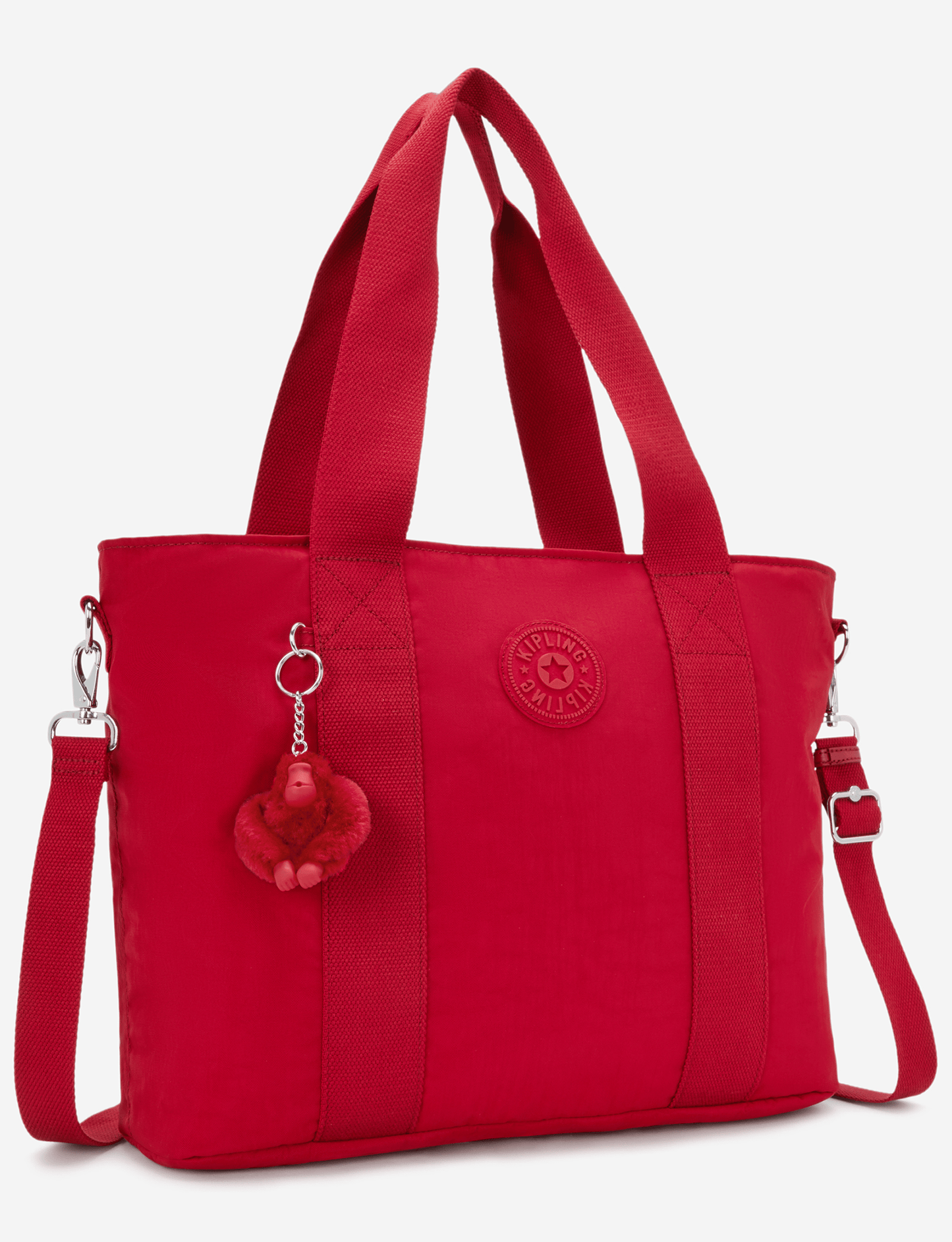 Kipling Minta L Up Ruby Red Large Tote (with Removable Shoulderstrap) I8258-1NW