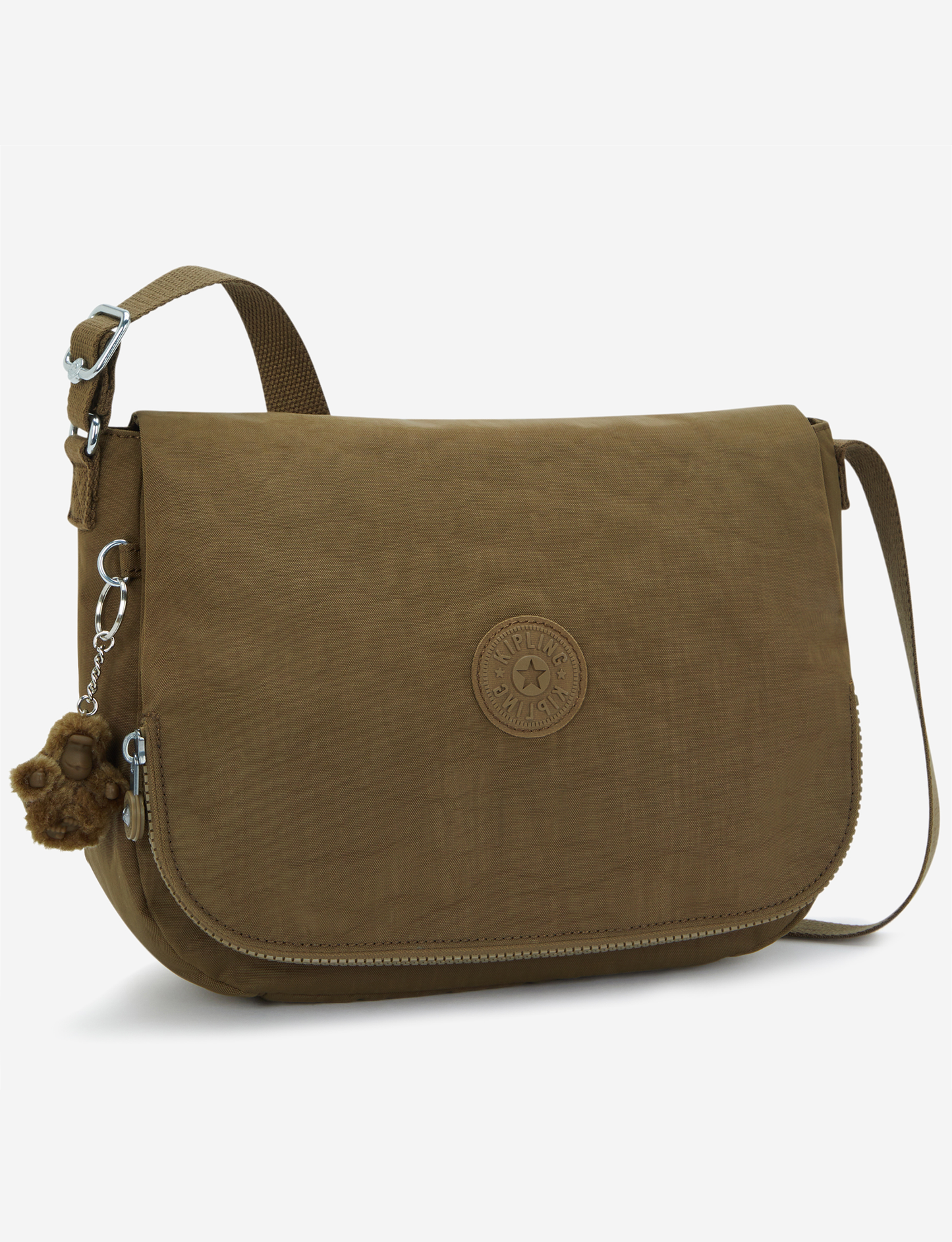 Kipling Earthbeat M Smooth Khaki Medium Crossbody I2505-1NA