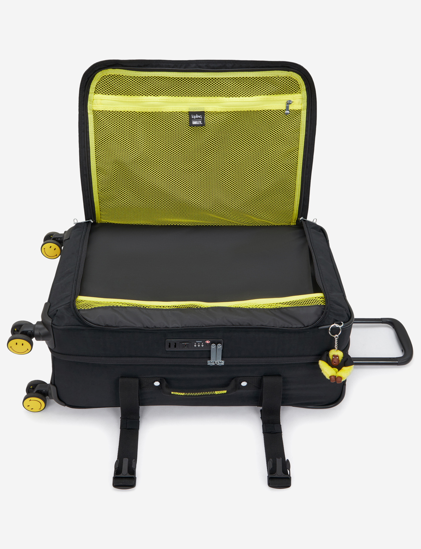 KIPLING Spontaneous M Yell Fun Black Medium wheeled luggage I8688-1KS