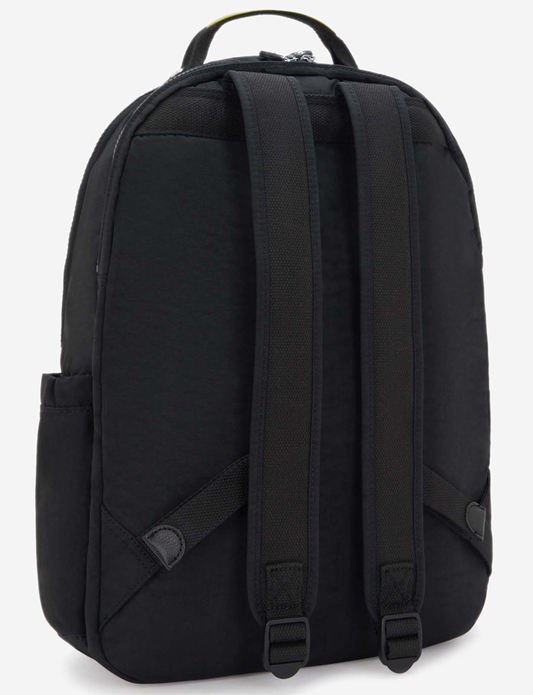 KIPLING Seoul Lap Fun P Yell Fun Black Large backpack (with laptop compartment) I9535-1KS