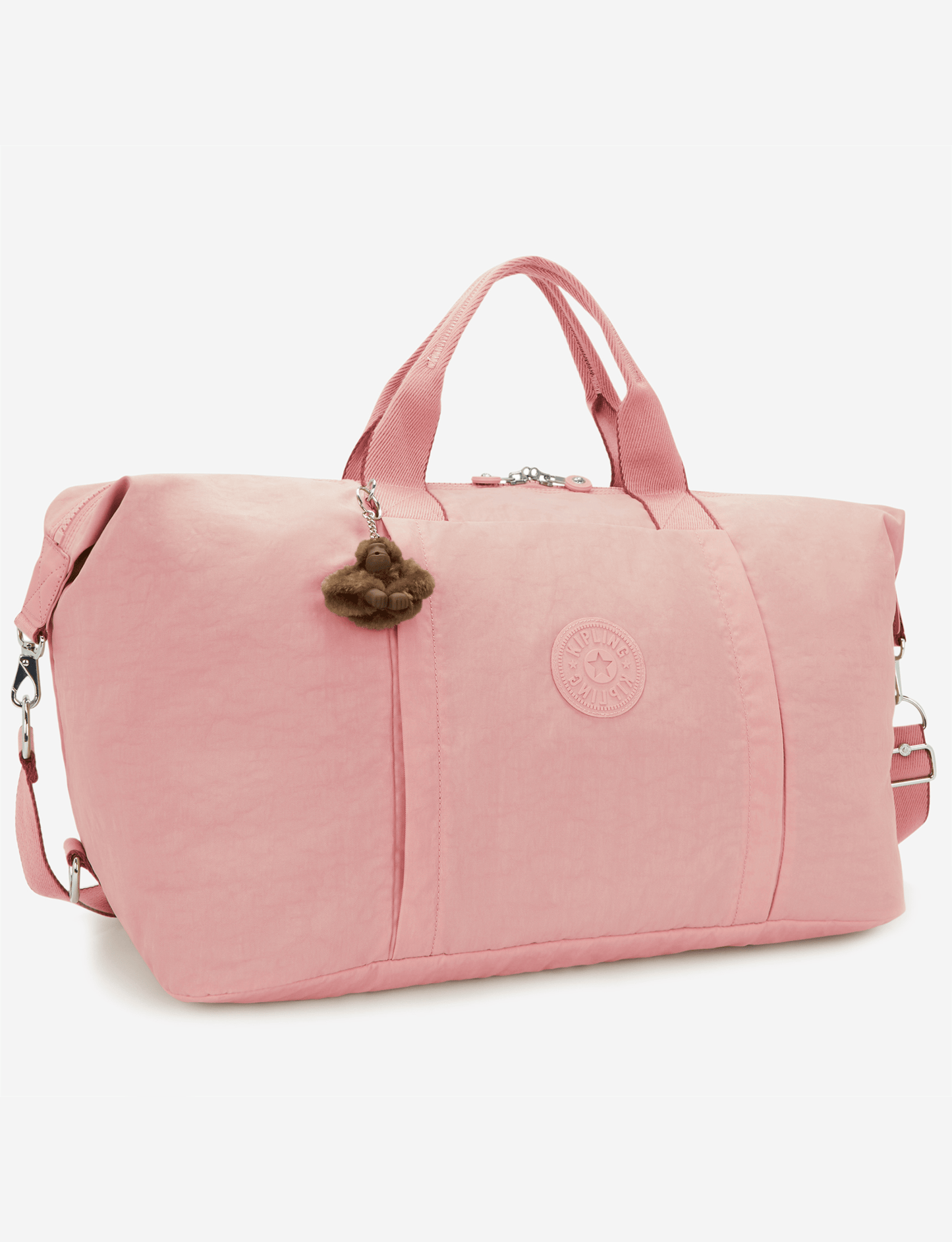 Kipling Bori Memory Pink Large Weekender (with Trolley Sleeve and Removable Shoulderstrap) I4582-0PN