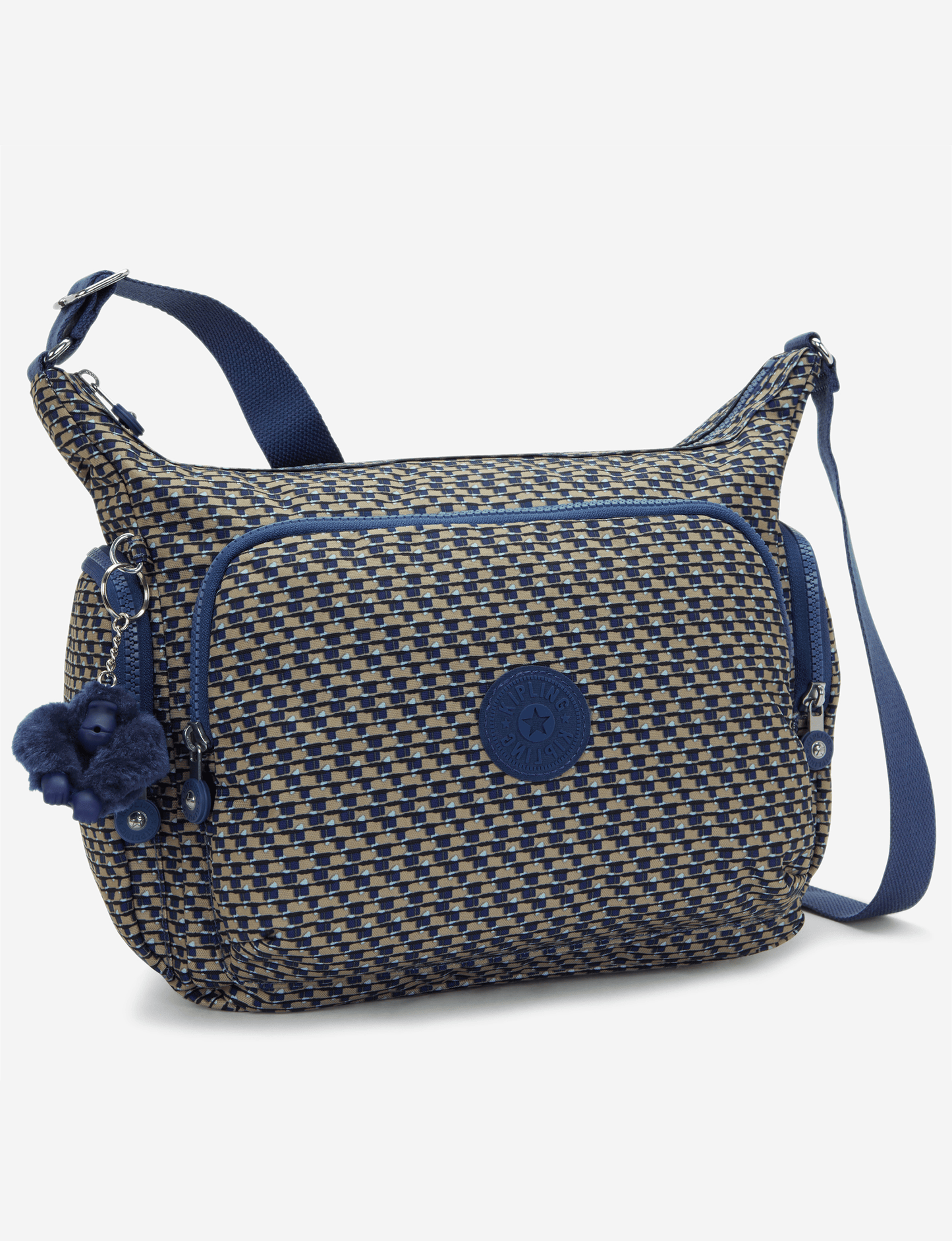 Kipling Gabb Blue on Wire Large Crossbody I6525-9PC