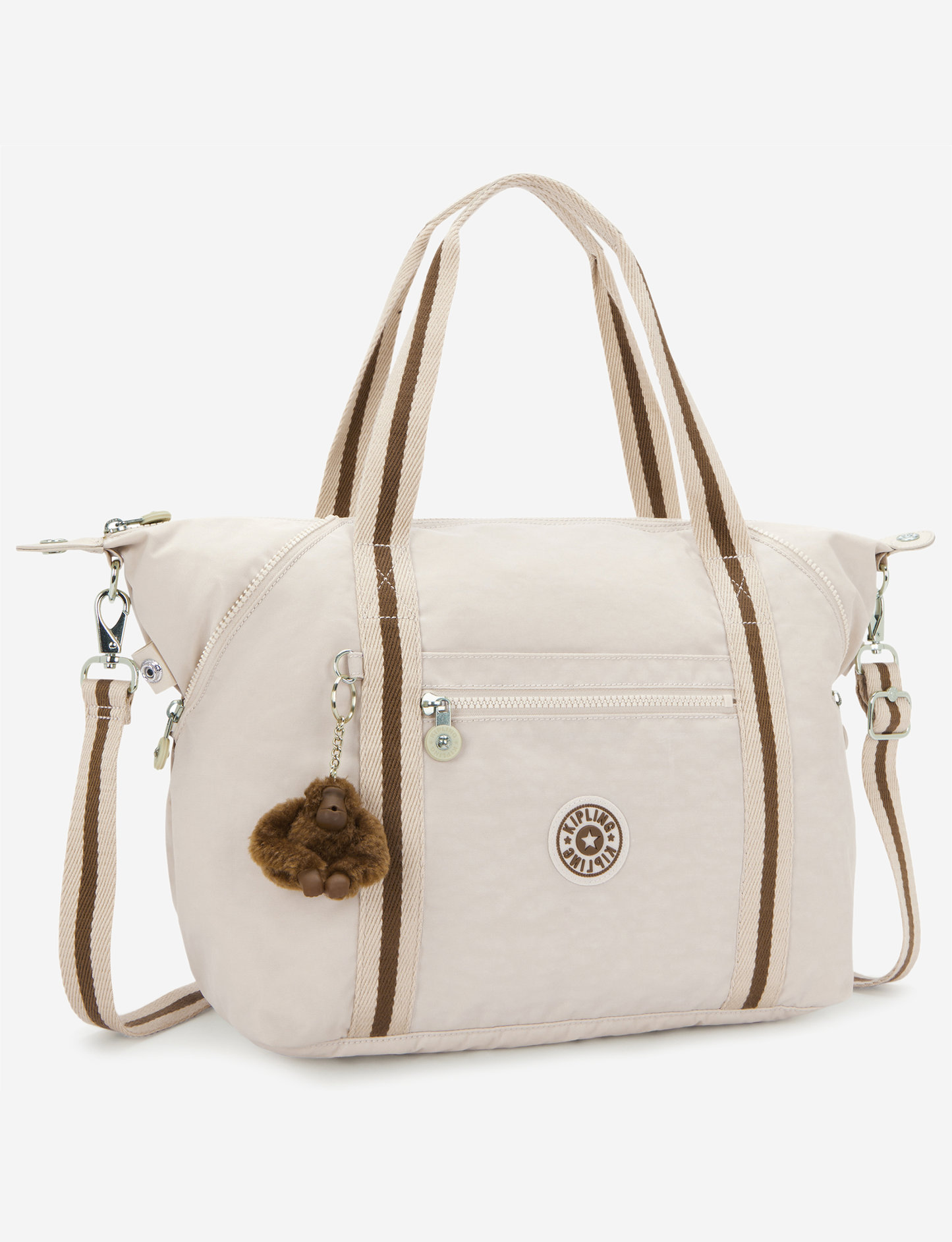 Kipling Art Soft Sand Medium Tote (with Removable Shoulderstrap) 10619-9LO