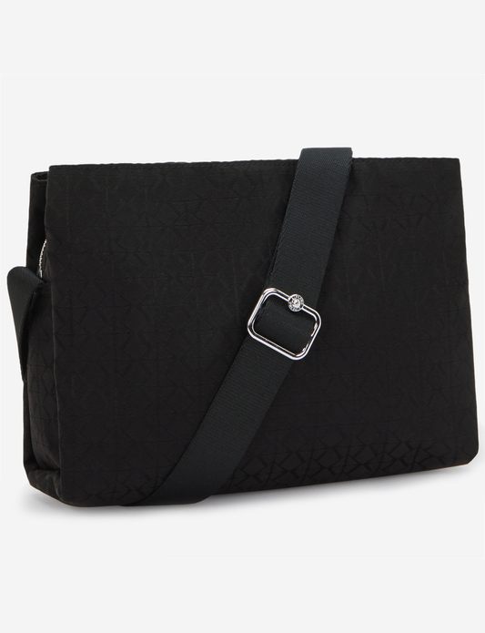 Kipling Fabya Noir Sign Jq Medium Crossbody I9846-4NW