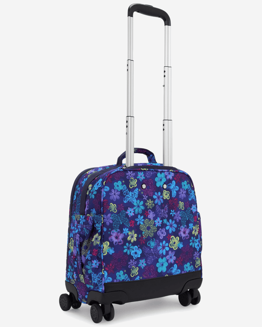 Kipling New Storia S Dark Flwr Stamp Medium Wheeled Bag I8671-4FM