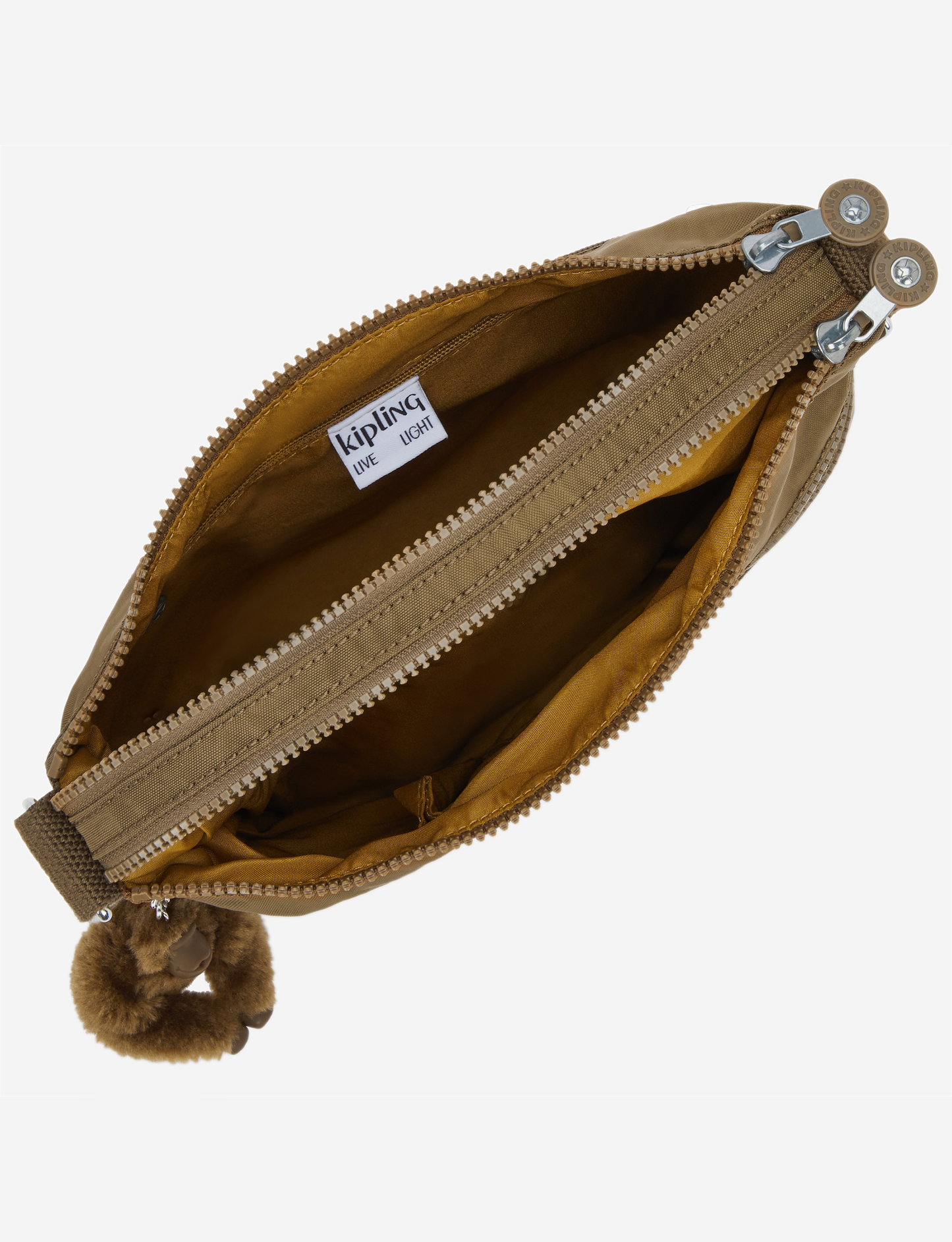 Kipling Alvar Smooth Khaki Medium Crossbody 13335-1NA