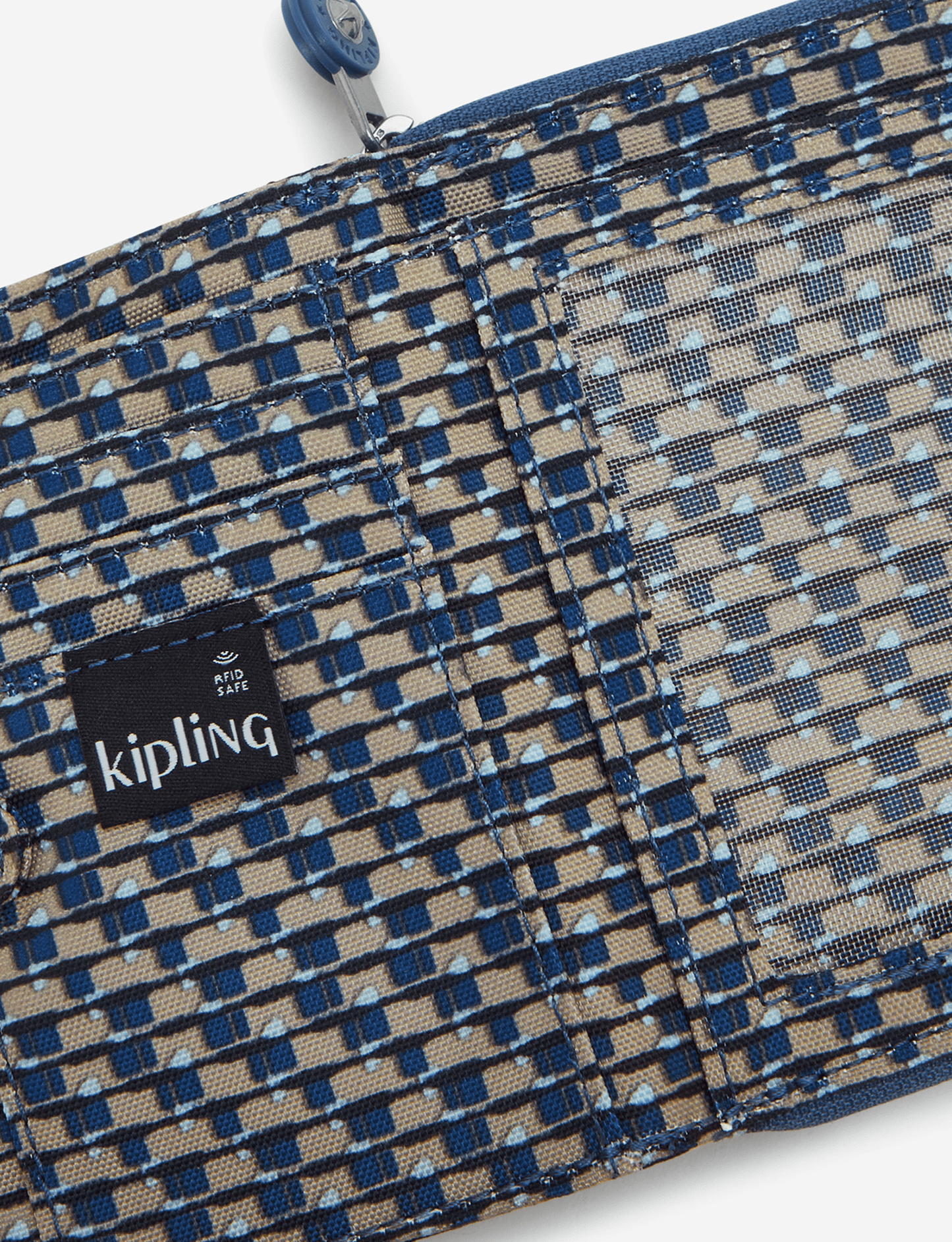 Kipling Money Love Blue on Wire Medium Wallet I6791-9PC