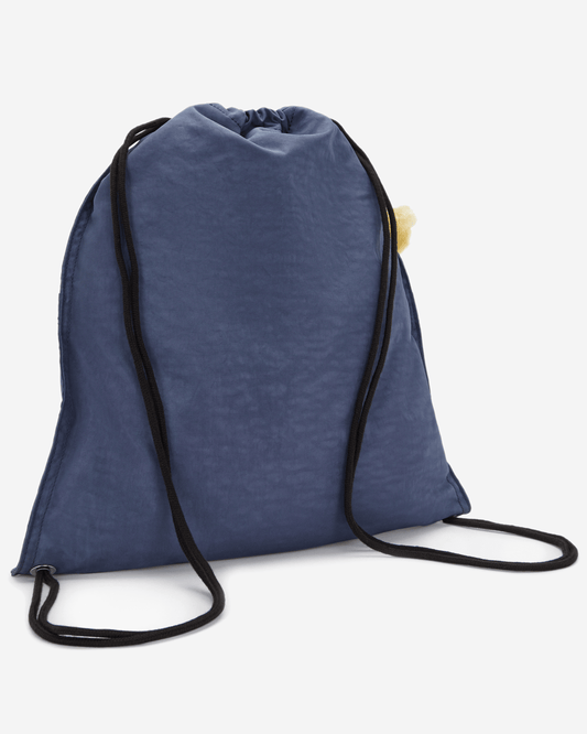 Kipling Supertaboo Dungaree Blue Medium Backpack with Drawstring I4392-6MI