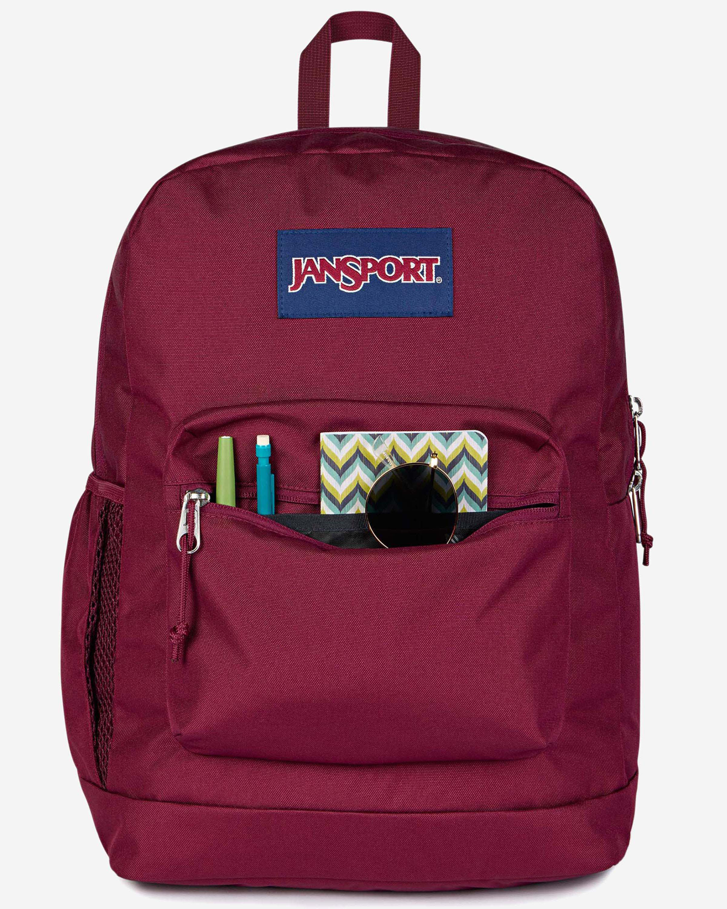 JanSport Cross Town Plus Cherry Laquer Backpack