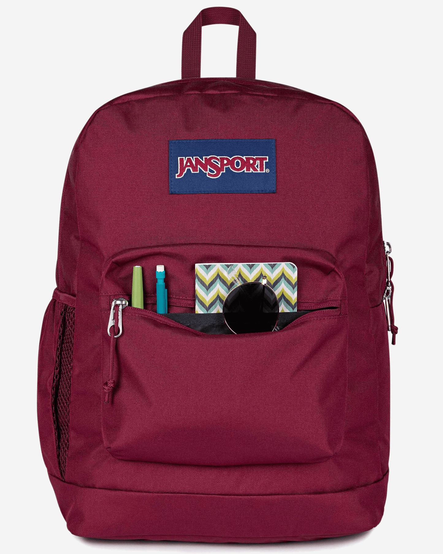 JanSport Cross Town Plus Cherry Laquer Backpack