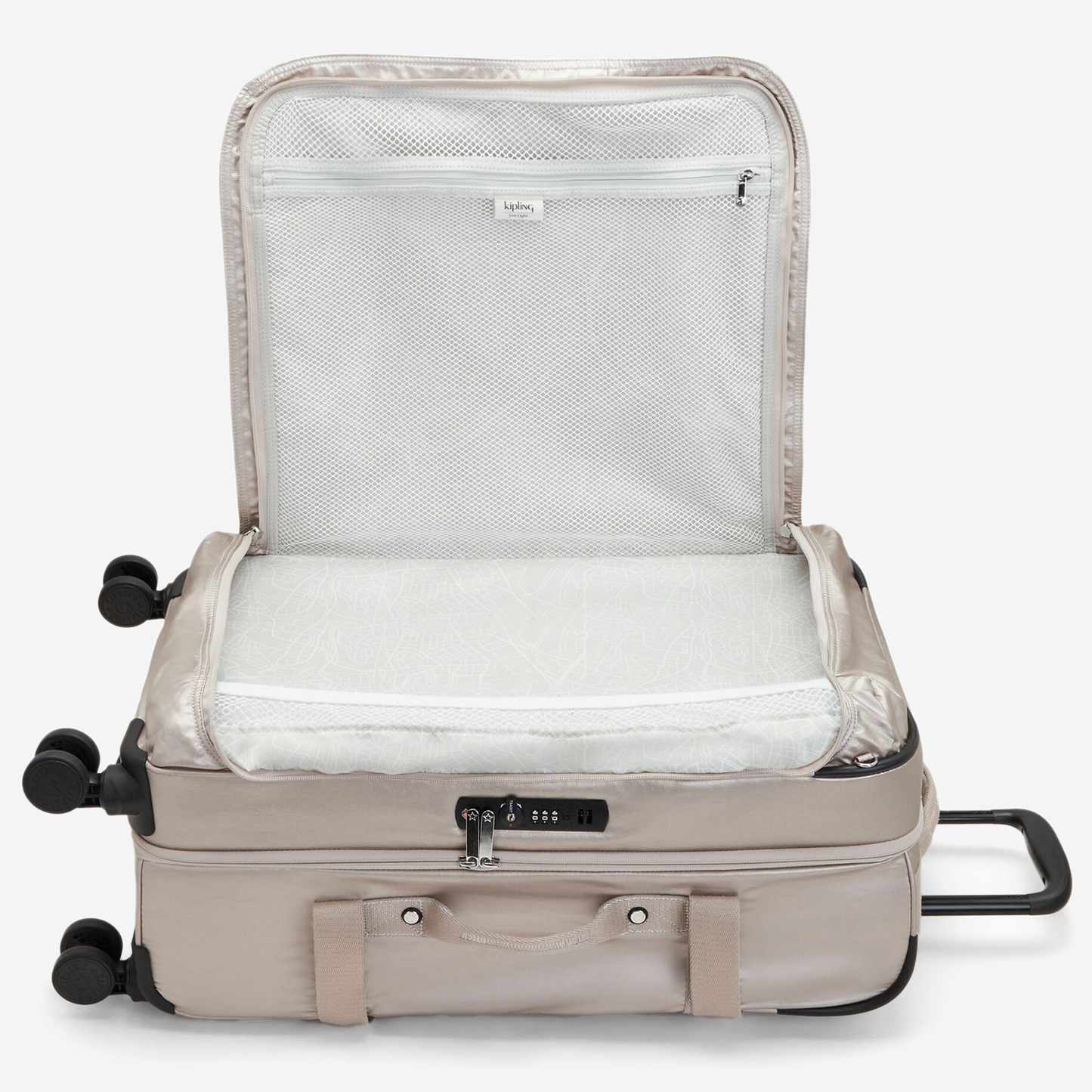 KIPLING Spontaneous M Metallic Glow Medium wheeled luggage I7883-48I