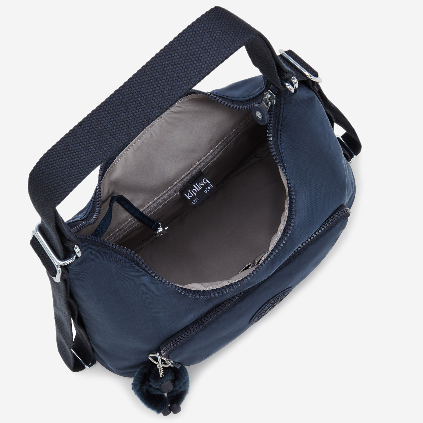 Kipling Yenna Blue Bleu 2 Medium Shoulderbag (convertible to backpack) I6721-96V