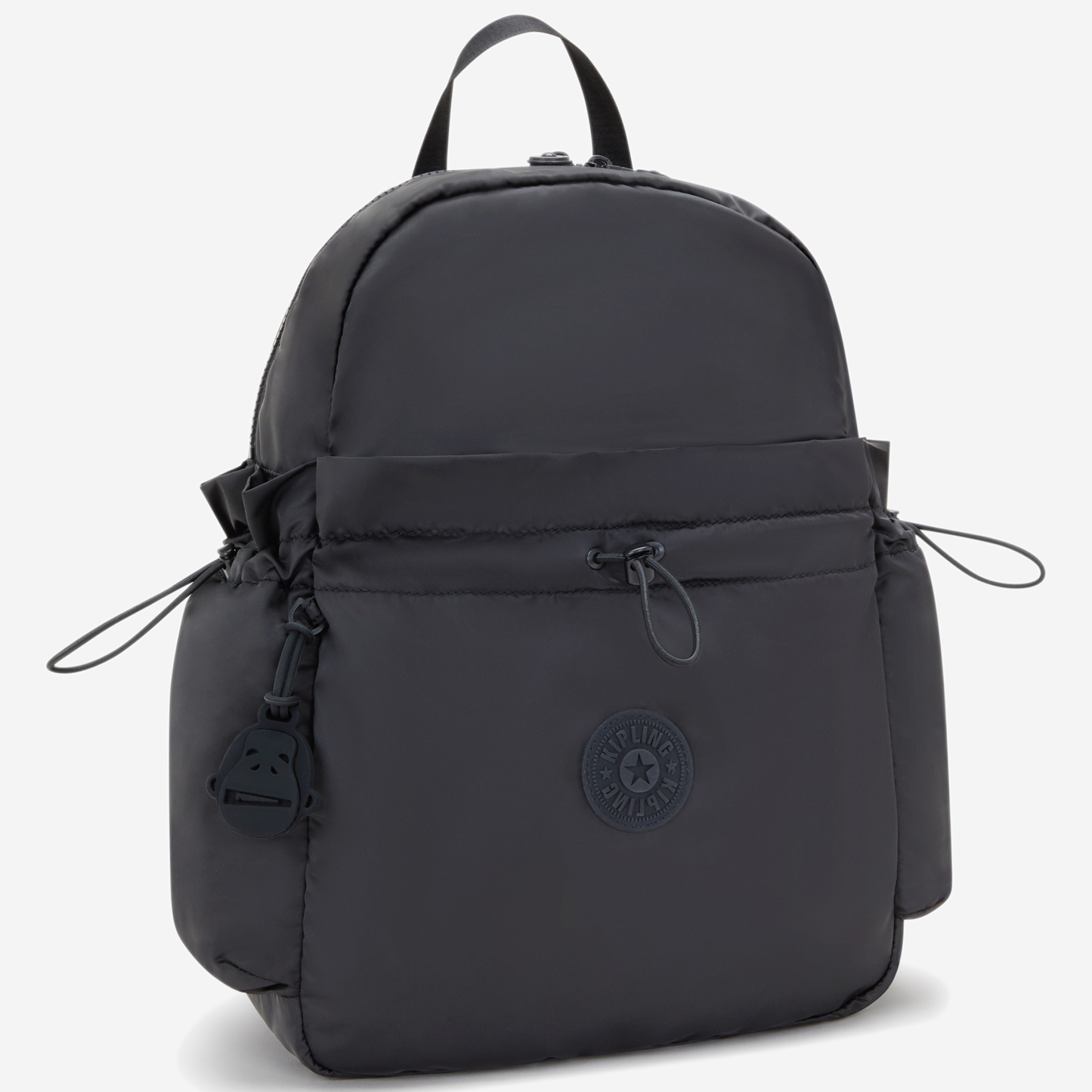 Kipling Amita Simply Black Medium Backpack with Drawstring Pocket I8172-4RZ