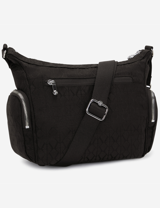 KIPLING Gabb S Noir Sign Jq Medium crossbody I8039-4NW