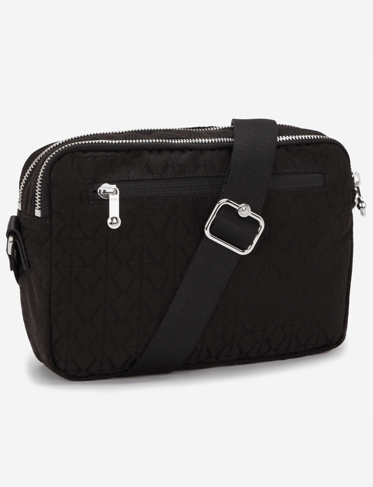 Kipling Abanu M Noir Sign Jq Medium Crossbody I8024-4NW