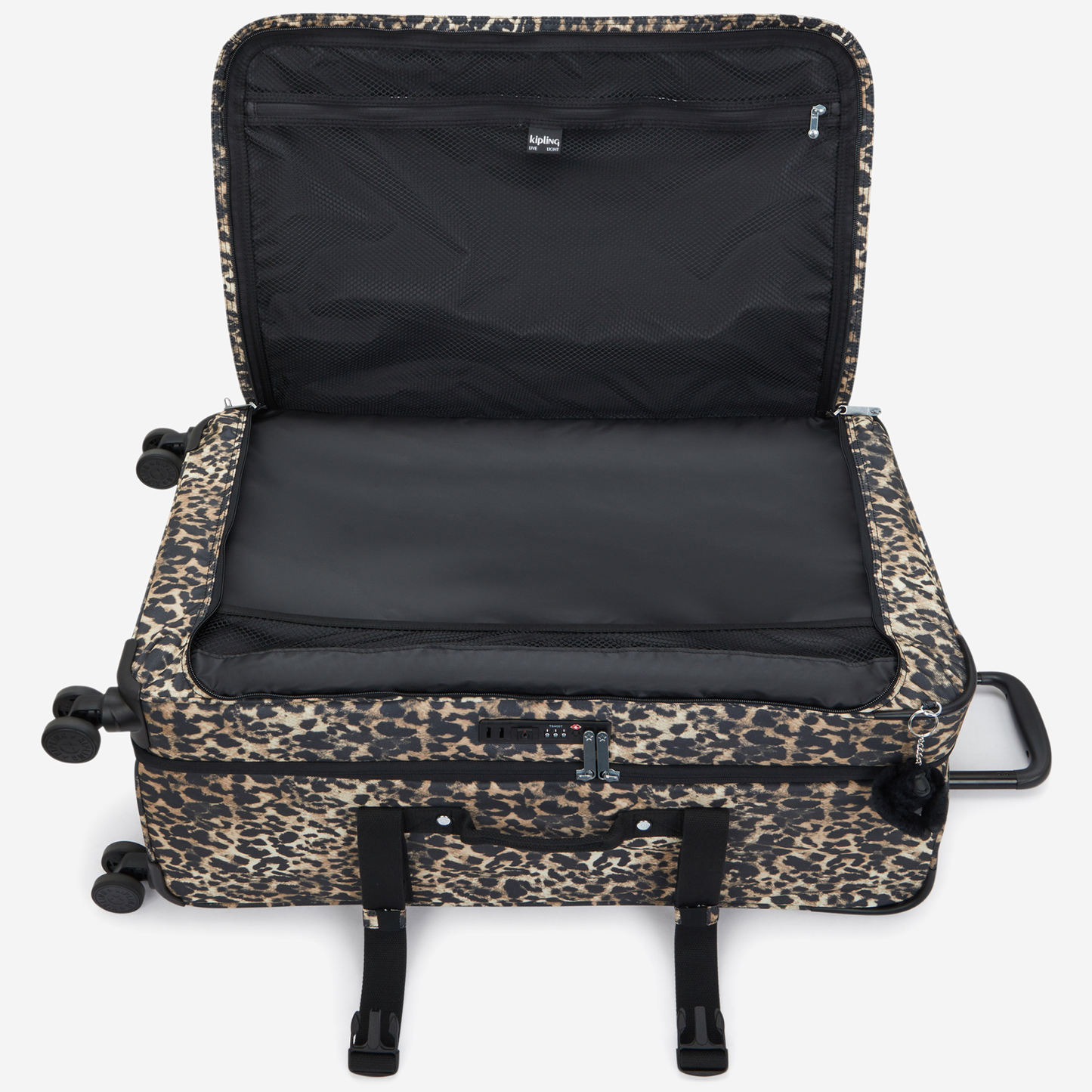 KIPLING Spontaneous L Wild Leopard Large wheeled luggage I3397-6JP